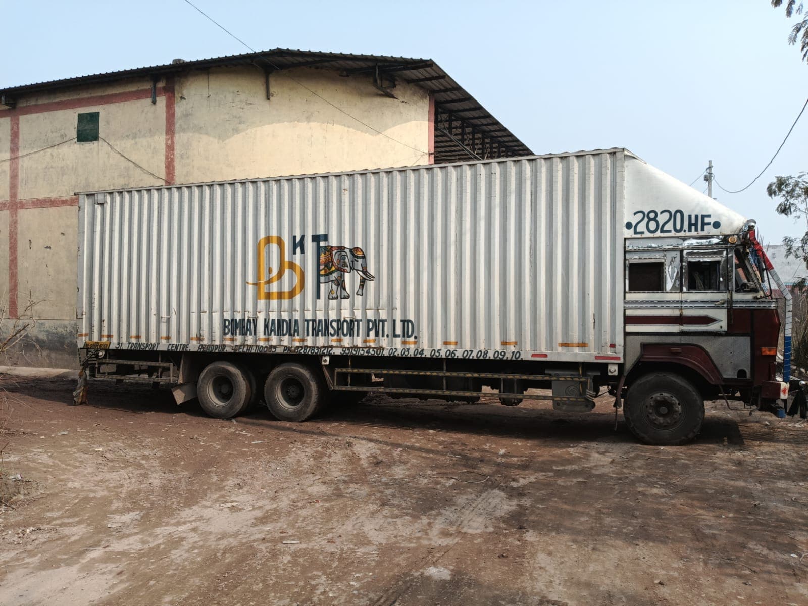 BKT trucks loaded for primary movement out of a manufacturing plant